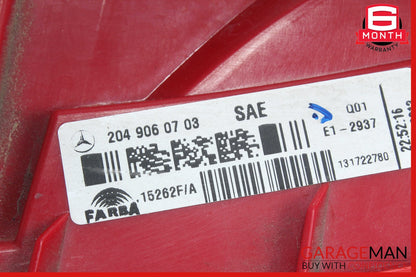 12-14 Mercedes W204 C250 C350 Tail Light Lamp LED Right Passenger Side OEM