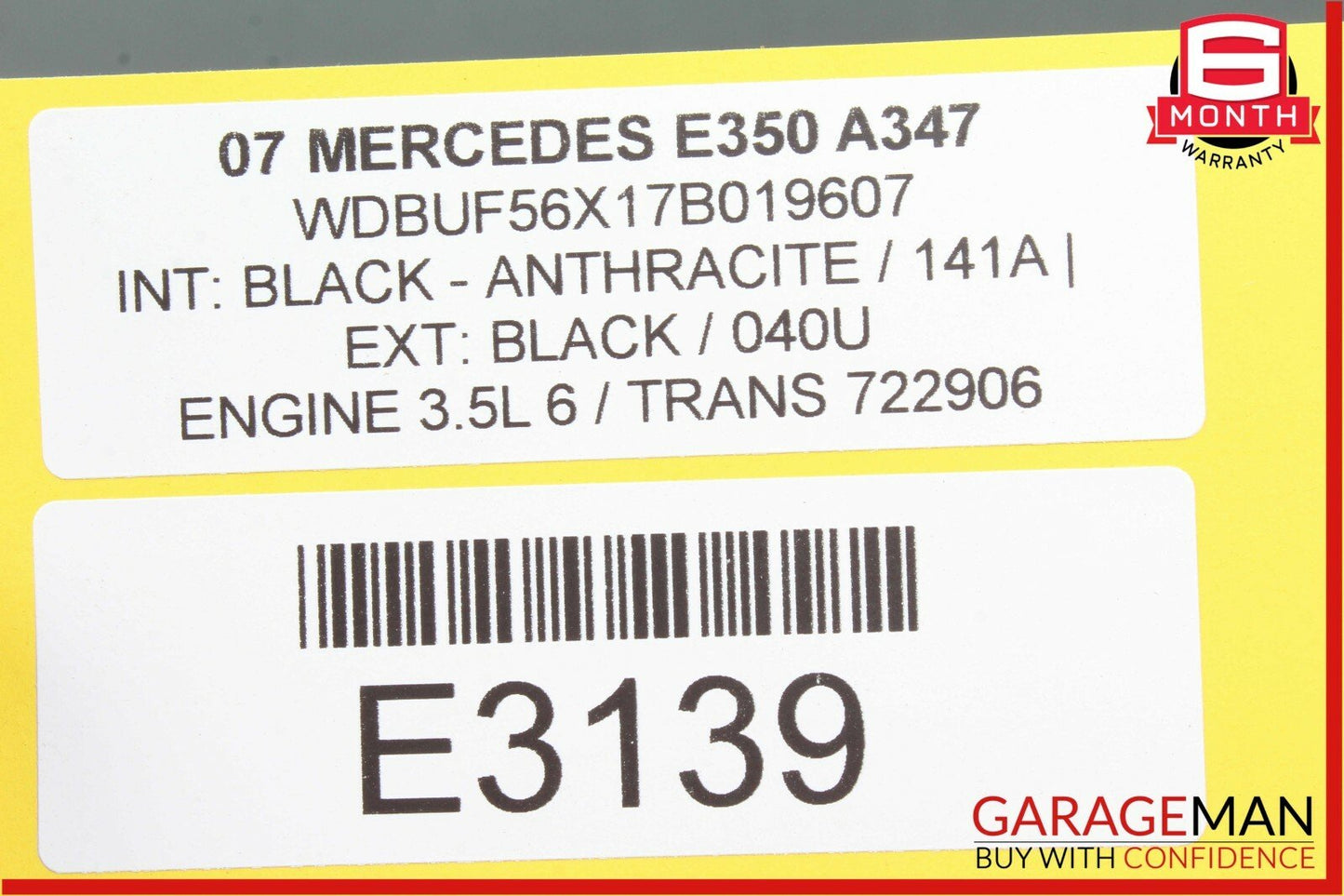 07-09 Mercedes W211 E63 AMG E350 Complete Door Sound Audio Speaker Speakers Set