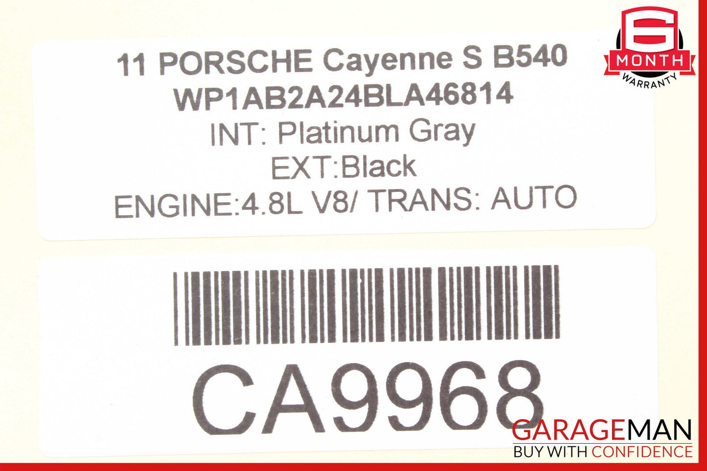 11-17 Porsche Cayenne 958 Rear Right Lower Control Arm OEM