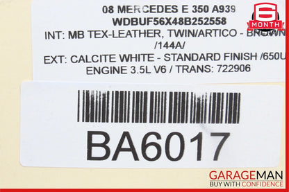 03-09 Mercedes W211 E350 E63 AMG Front Left Driver Side Door Control Module OEM