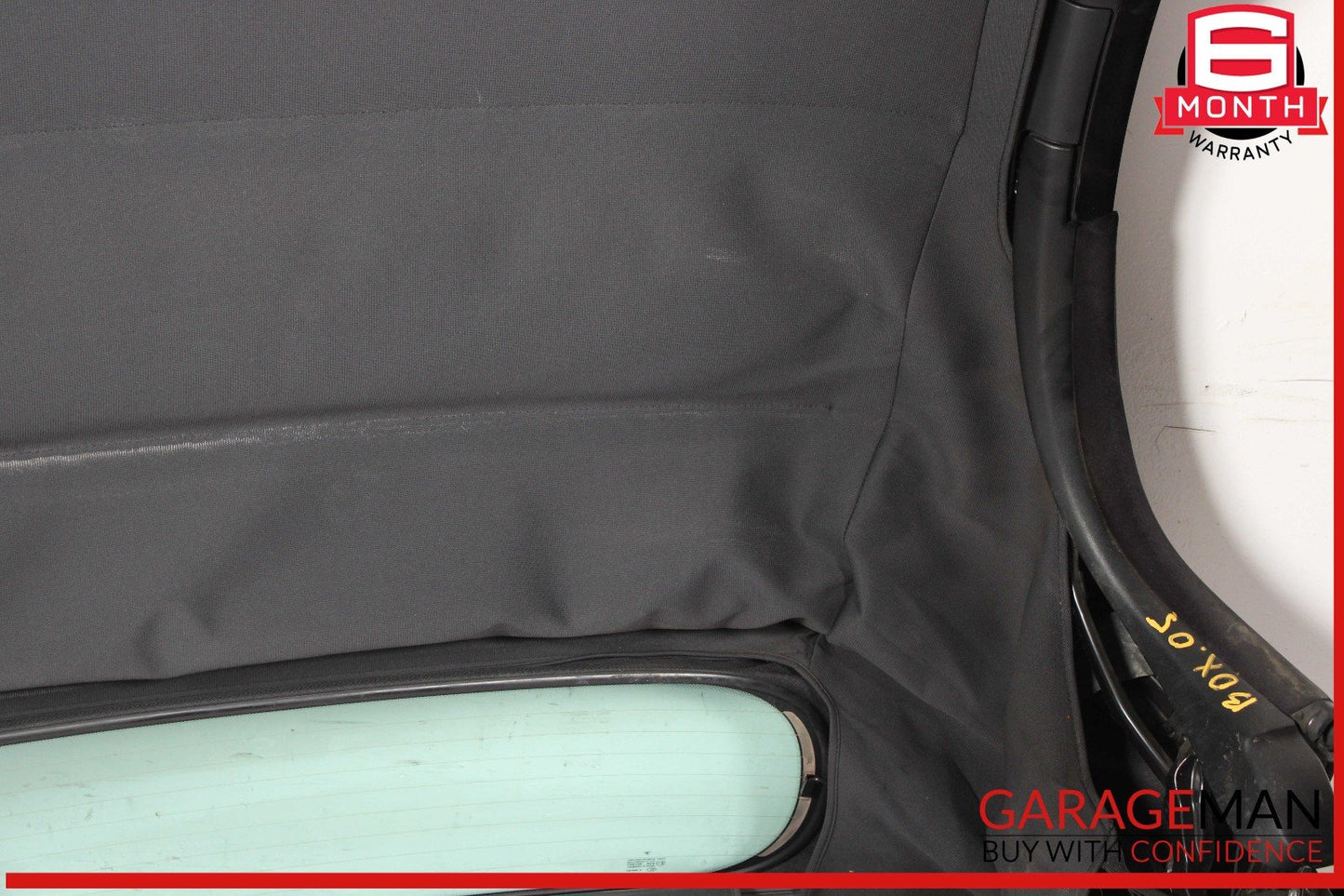 05-08 Porsche Boxster 987 Rear Convertible Soft Top Roof Glass Assembly Black