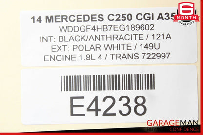 08-14 Mercedes W204 C250 C350 Front Left Door Control Module 2129006218 OEM