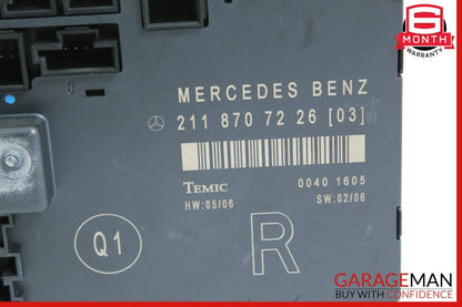 03-09 Mercedes W211 E350 E550 Front Right Passenger Door Controller Module OEM