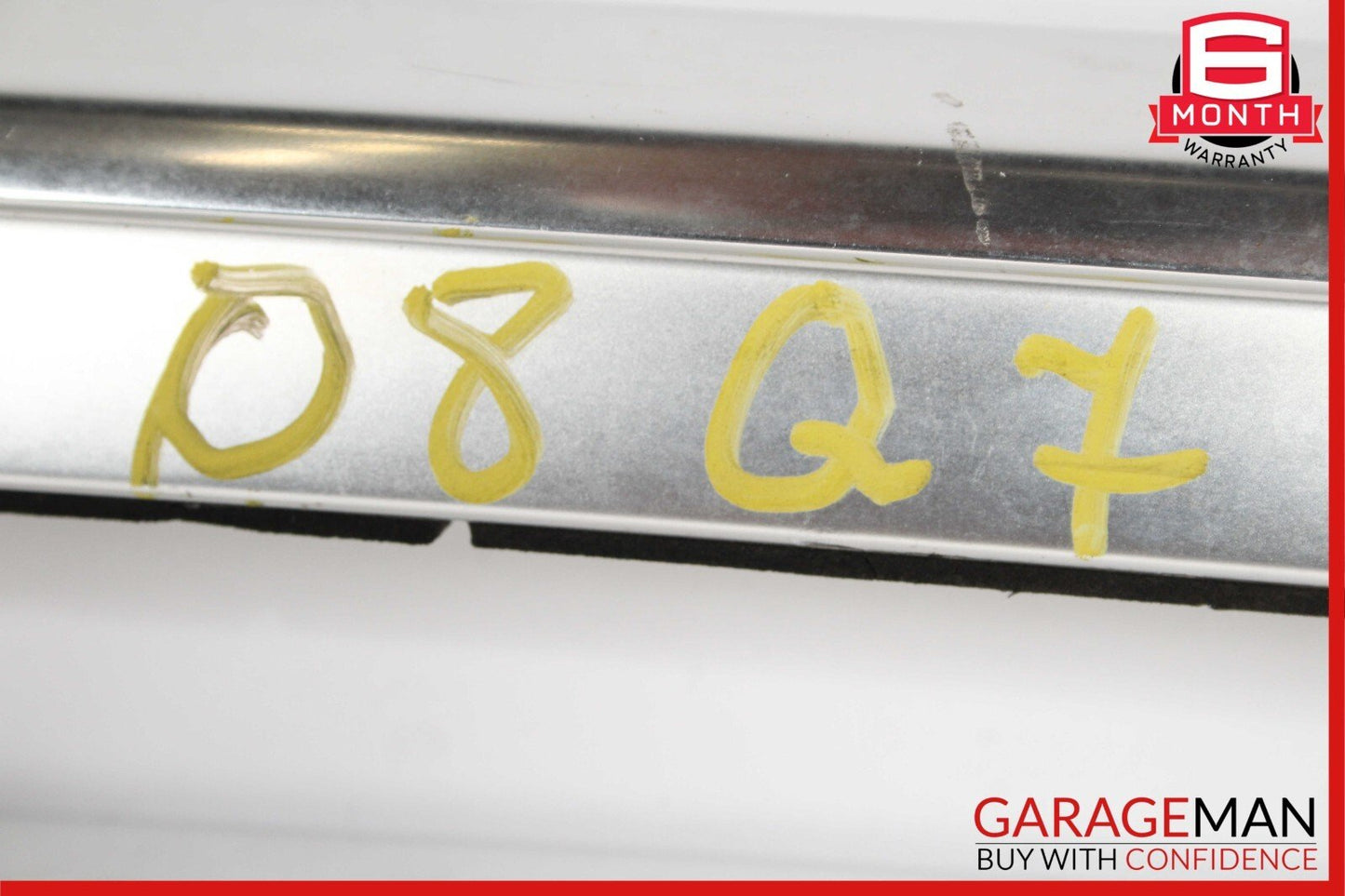 07-15 Audi Q7 Baggage Luggage Roof Rack Rail Top Molding Set Chrome OEM