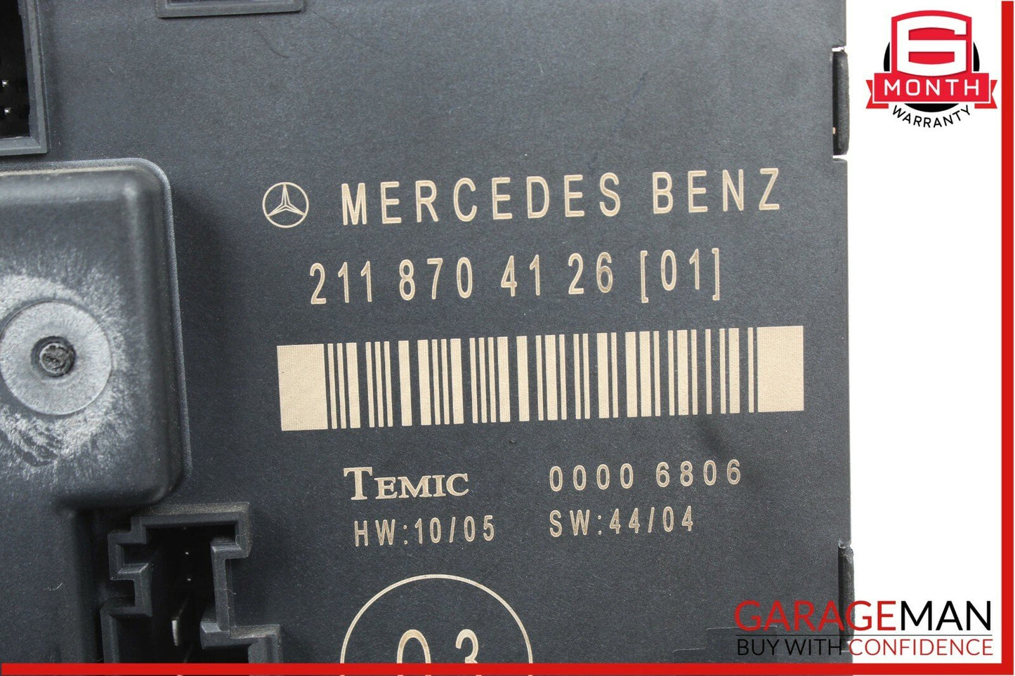 03-09 Mercedes W211 E350 E500 E550 Rear Right Side Door Control Module Unit