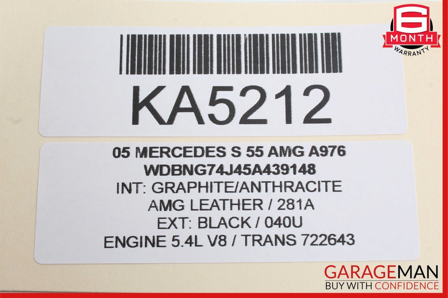 00-08 Mercedes W220 S55 AMG Anti Theft Control Alarm Module 2118209126 OEM