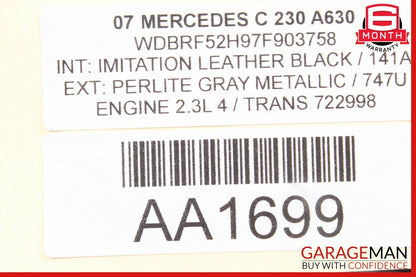 01-07 Mercedes W203 C230 Rear Left & Right Side Shock Absorber Coil Spring Set