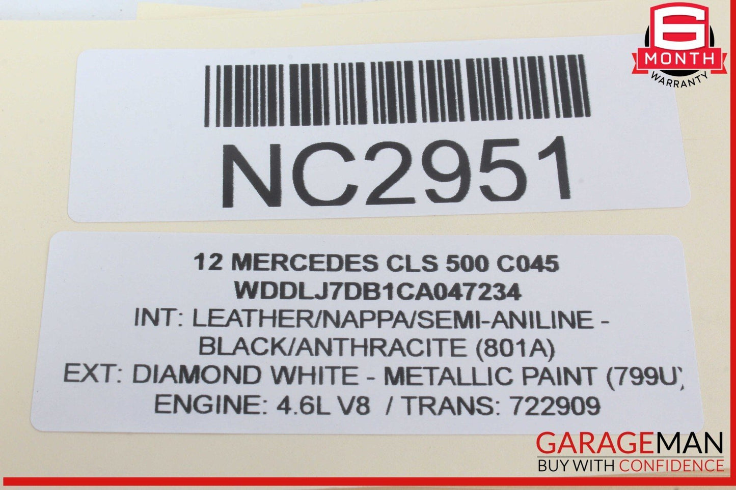 12-18 Mercedes W218 CLS500 Front Right Side Seat Belt Seatbelt Retractor OEM
