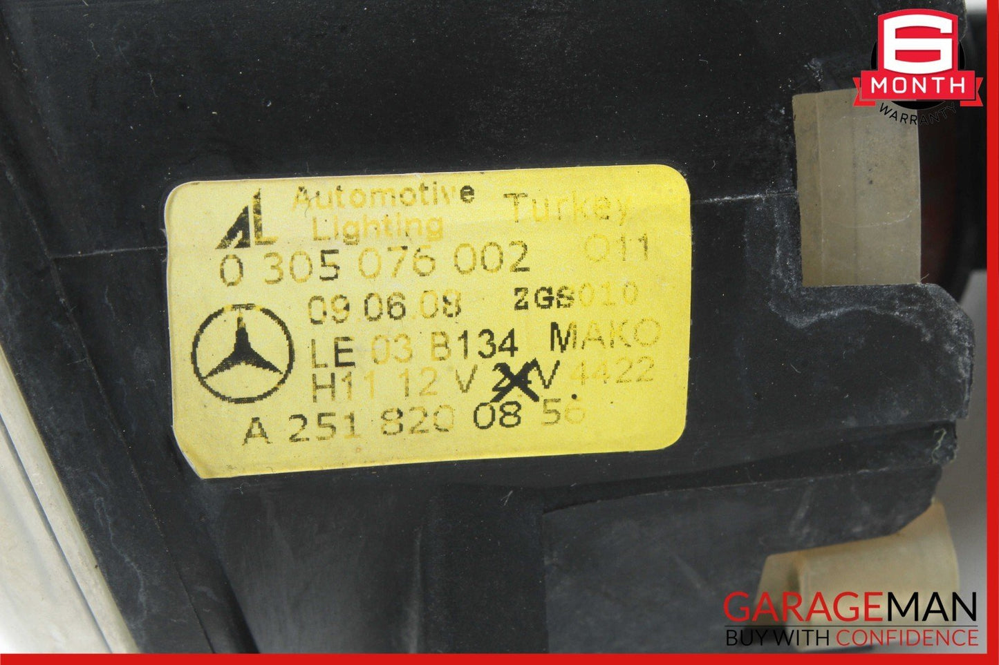 06-12 Mercedes W204 C300 CL550 E350 Front Right Side Bumper Fog Light Lamp OEM