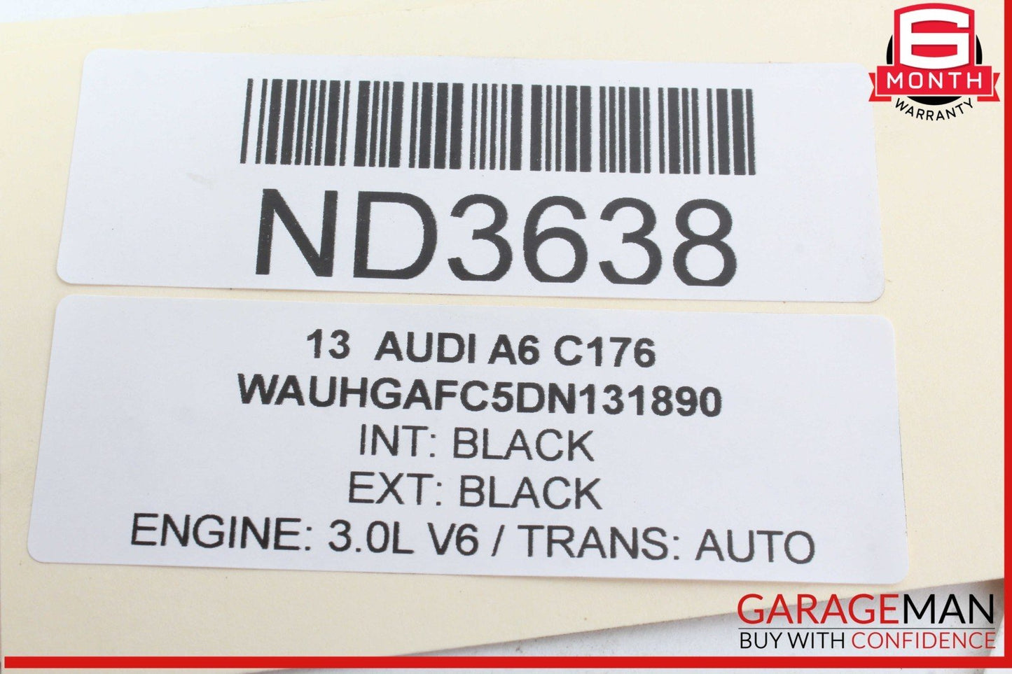 12-18 Audi A6 Engine Air Cleaner Intake Housing Filter Box 4G0133836R OEM