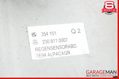 03-08 Mercedes R230 SL500 SL55 AMG Interior Top Upper Rear View Mirror Grey