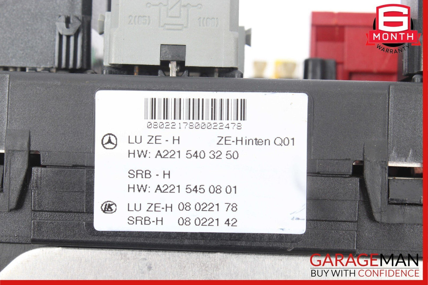 07-09 Mercedes W216 CL550 S550 Rear Trunk Fuse Box SAM Control Module Assembly