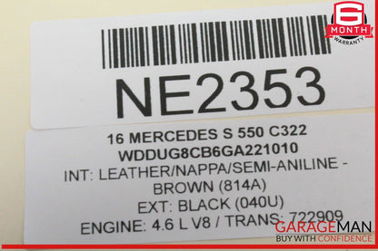 14-17 Mercedes W222 S550 S63 AMG Engine Computer Control Module Unit ECU ECM OEM