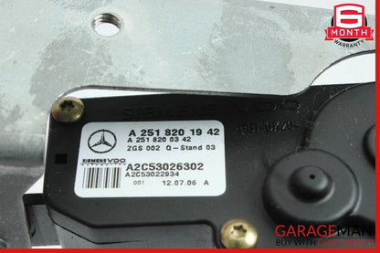 06-12 Mercedes W251 R350 R550 Rear Left Driver Side Quarter Glass Window Motor