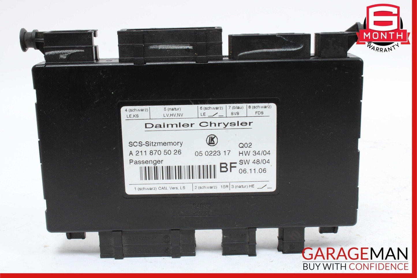03-12 Mercedes X164 GL450 GL550 R500 Front Right Side Seat Control Module OEM
