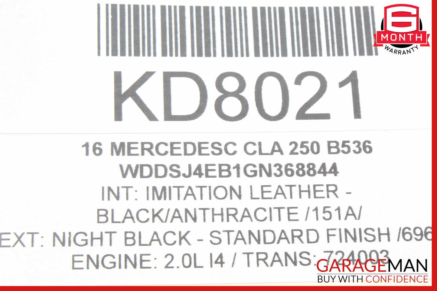 14-18 Mercedes W117 CLA250 Front Left Side Door Window Regulator Motor OEM
