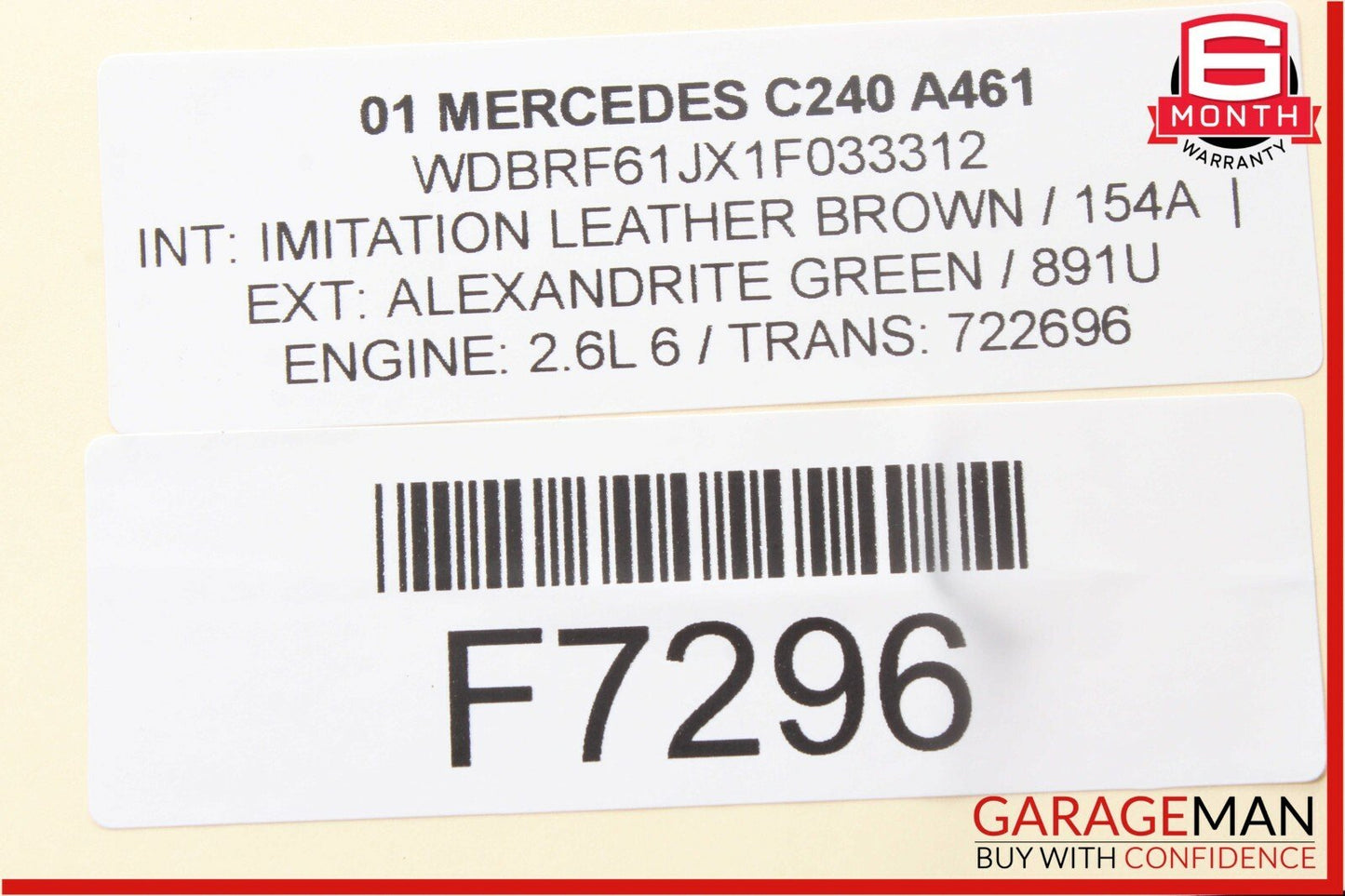01-07 Mercedes W203 C240 C55 AMG Front Right Passenger Door Lock Latch Actuator