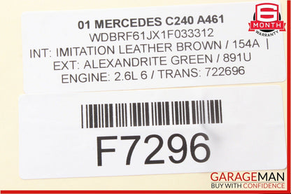 01-07 Mercedes W203 C240 C55 AMG Front Right Passenger Door Lock Latch Actuator