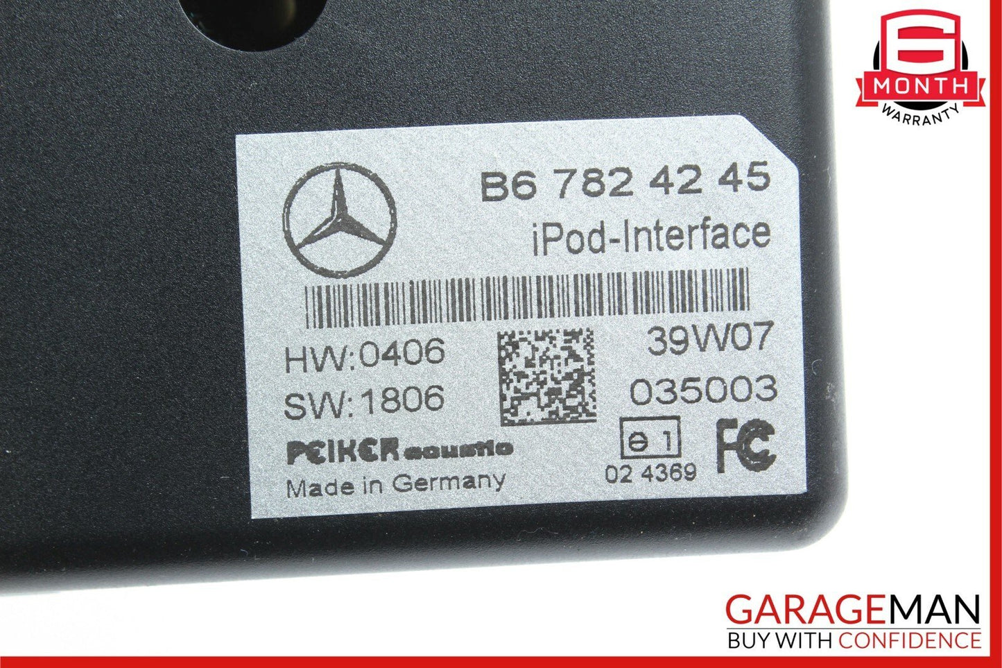 07-09 Mercedes W221 S550 CL65 AMG Ipod Interface Control Module B67824245 OEM