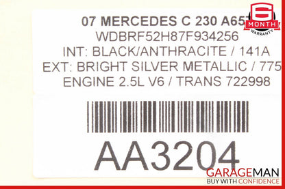 01-07 Mercedes W203 C230 C350 C55 AMG Front Right Door Lock Latch Actuator