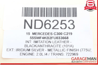 08-20 Mercedes W205 C300 Rear Left or Right Lower Suspension Control Arm OEM