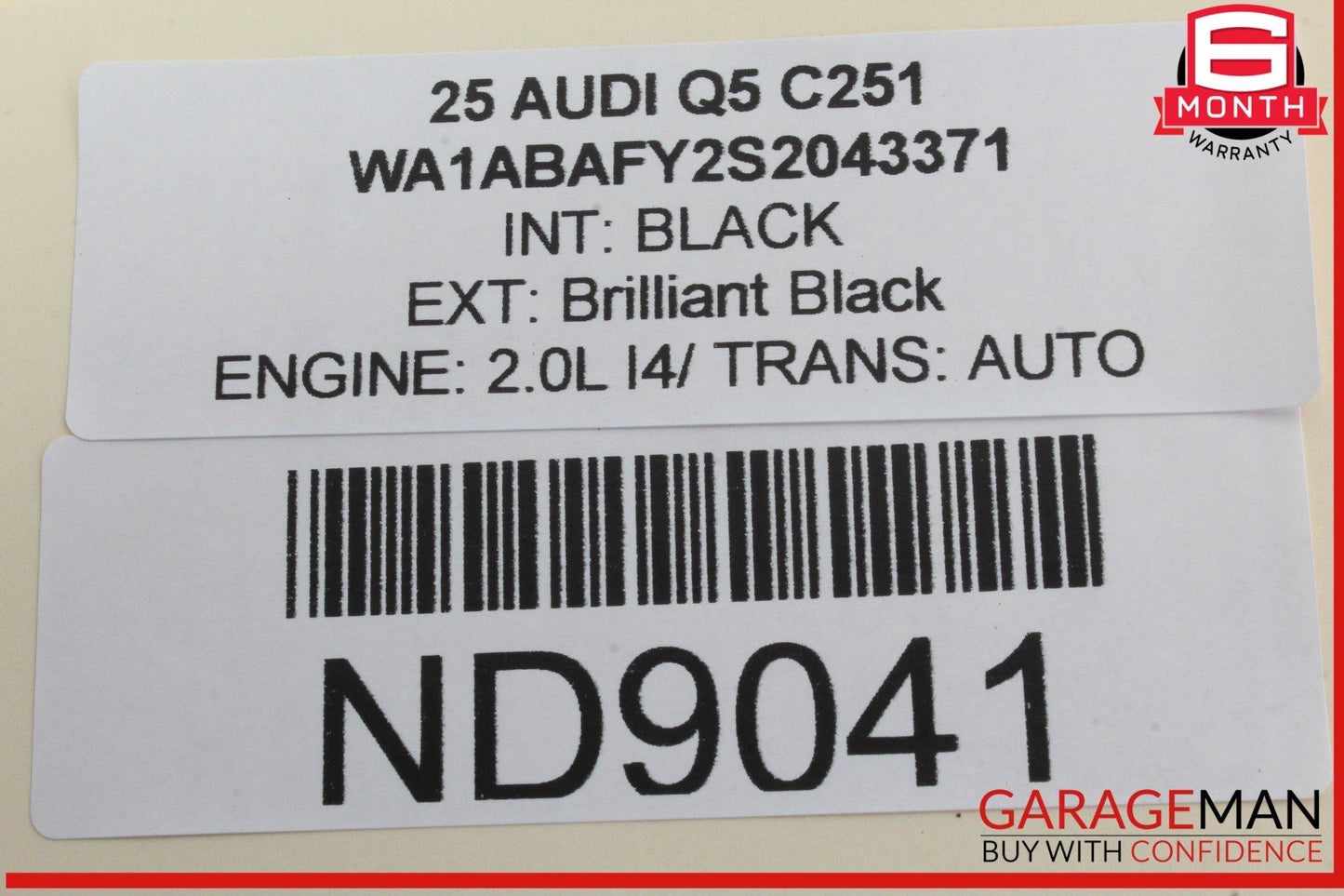 18-25 Audi Q5 Rear Right Passenger Side Door Lock Latch Actuator 4G0839016N OEM