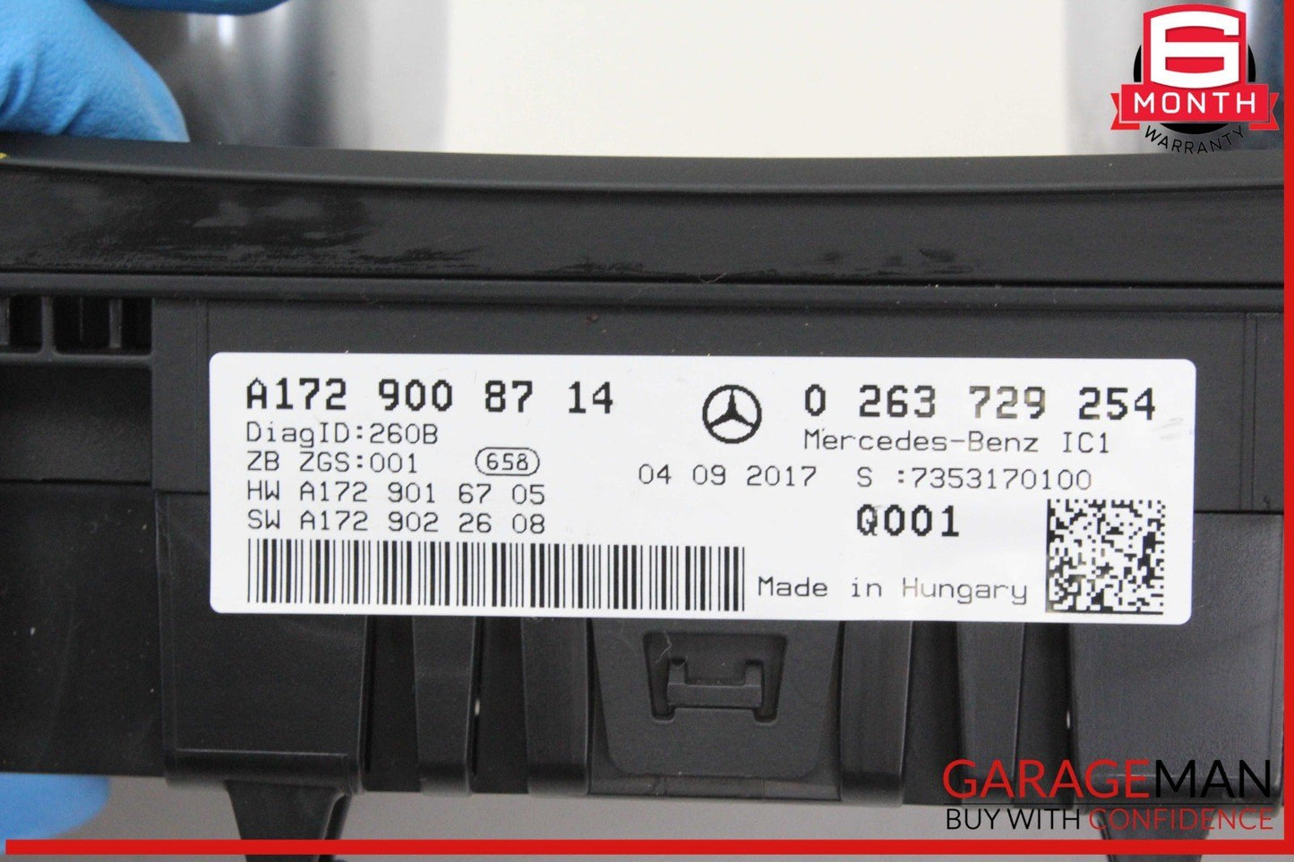 17-20 Mercedes R172 SLC300 SLC43 AMG Speedometer Instrument Cluster Gauge OEM
