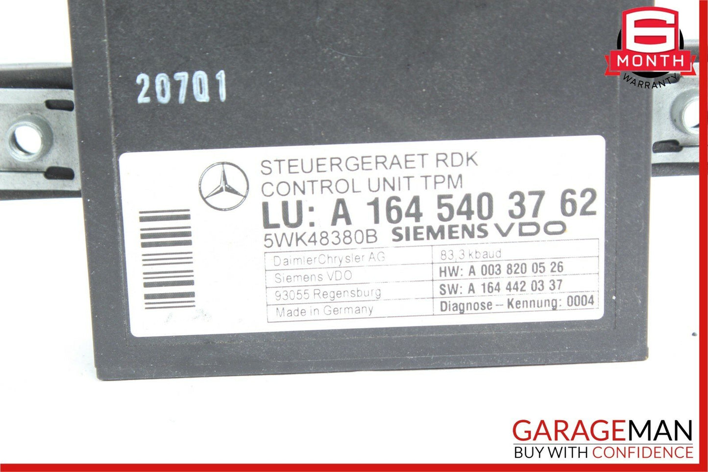 06-09 Mercedes W219 CLS550 Tire Pressure Control Module 1645403762 OEM