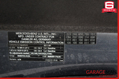 11-13 Mercedes W251 R350 Hood Panel Assembly Gray 2518800257 OEM