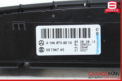 06-12 Mercedes GL550 GL450 ML550 Hazard Light Switch Control Panel Unit