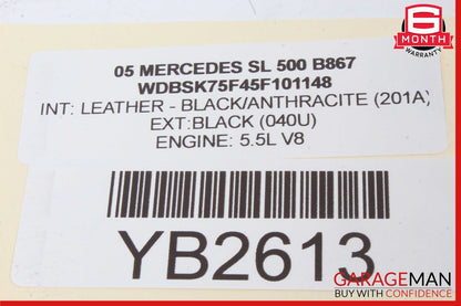 03-12 Mercedes R230 SL500 SL55 AMG Front Right Side Door Lock Latch Actuator OEM