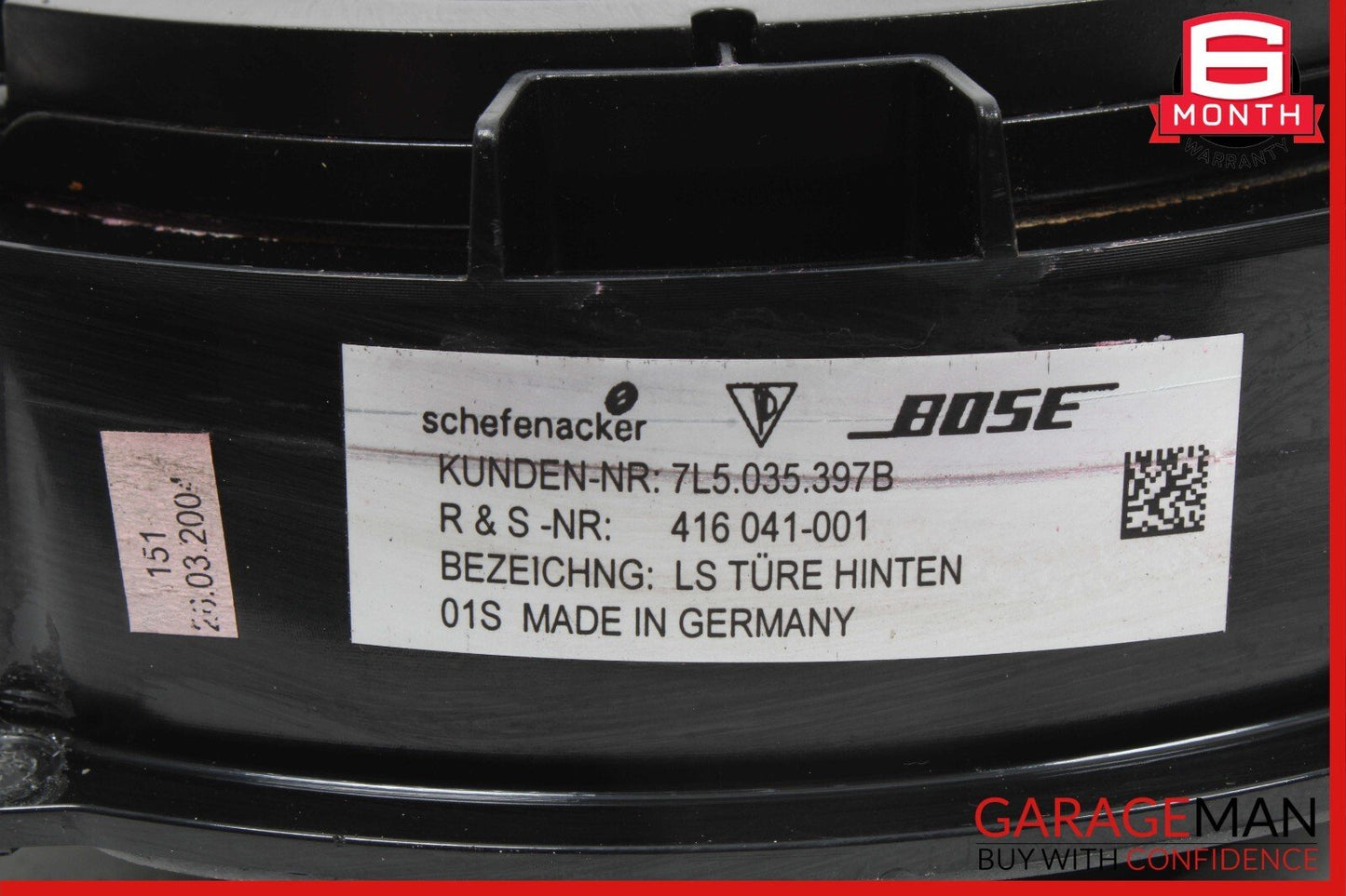 03-10 Porsche Cayenne S 955 957 Bose Rear Left & Right Side Door Speaker Set OEM