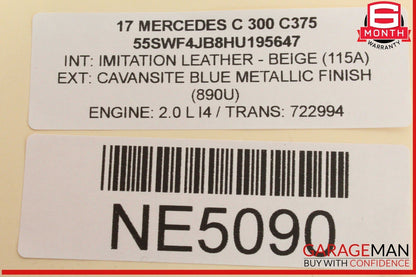 15-20 Mercedes W205 C300 Front Right or Left Side Door Sound Speaker 2058201202