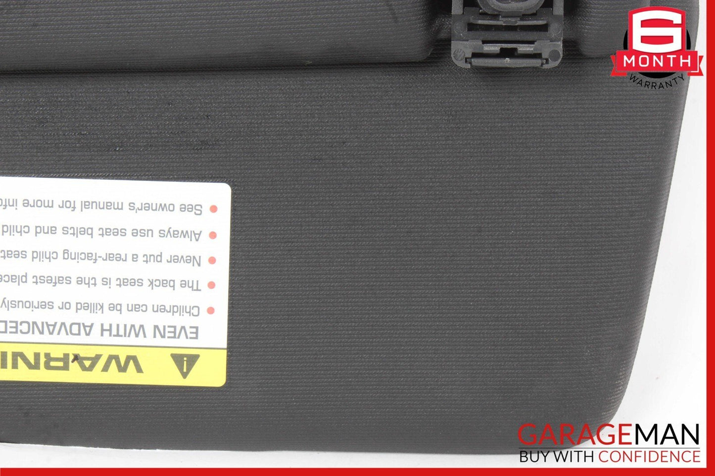 11-14 Porsche Cayenne 958 Hybrid S Sun Visor Sunvisor Front Right Side Black OEM