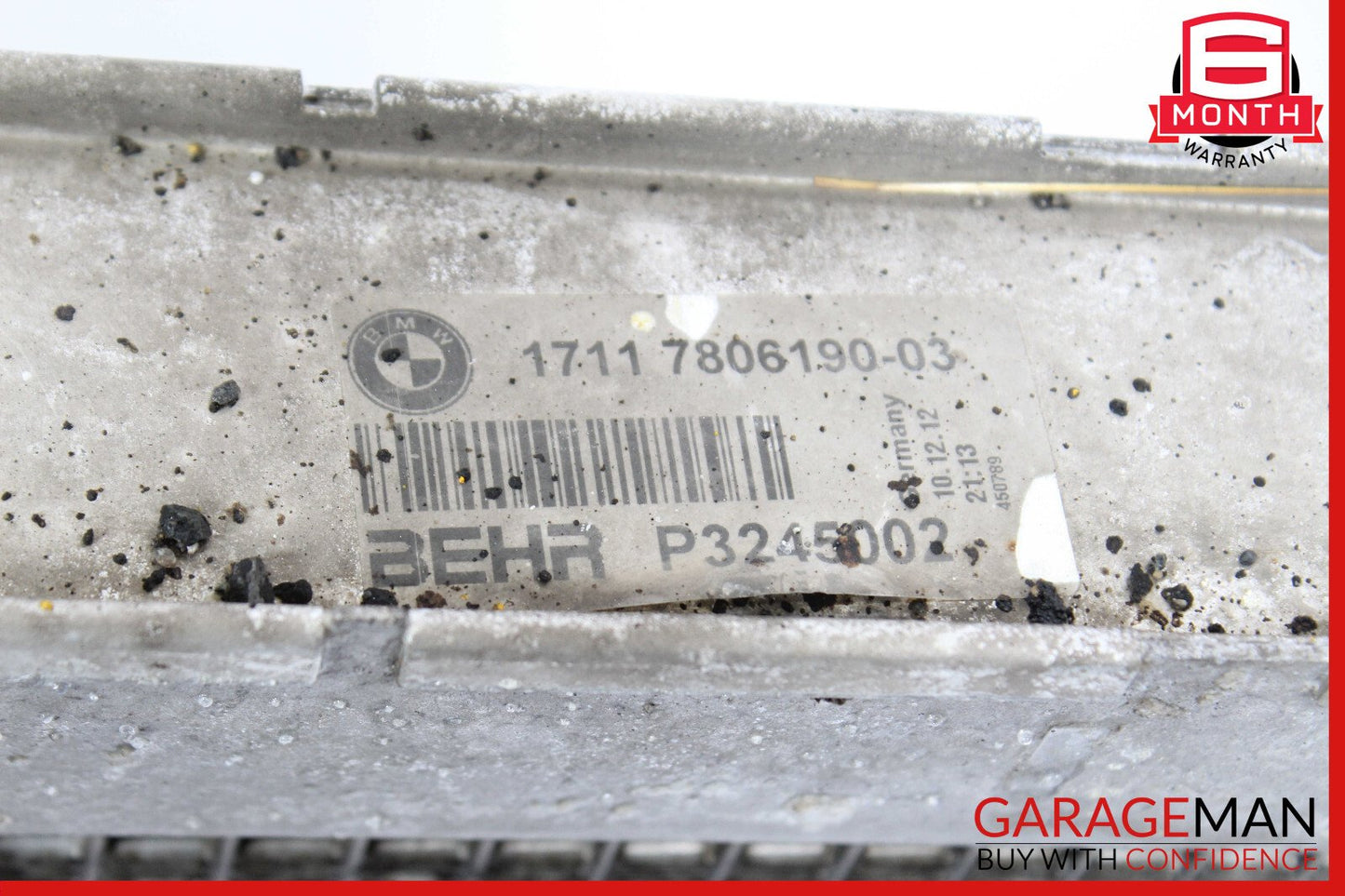 09-19 BMW 650i 550i Left Side Engine Oil Cooler Radiator OEM