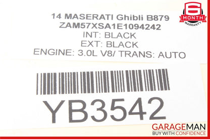 14-17 Maserati Ghibli Rear Right Passenger Side Exterior Door Handle OEM