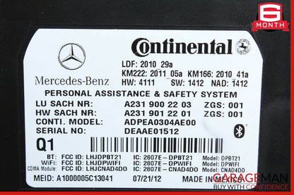 10-14 Mercedes W212 E400 C300 C250 C350 Tele Aid Control Module 2319012201 OEM