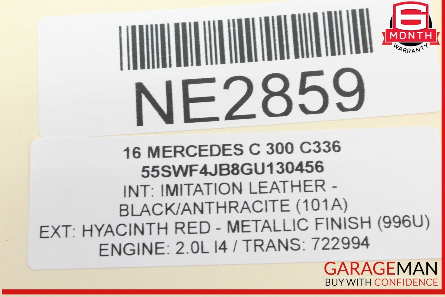 15-20 Mercedes W205 C300 Front Dashboard Inlet Air AC A/C Vent Grille OEM
