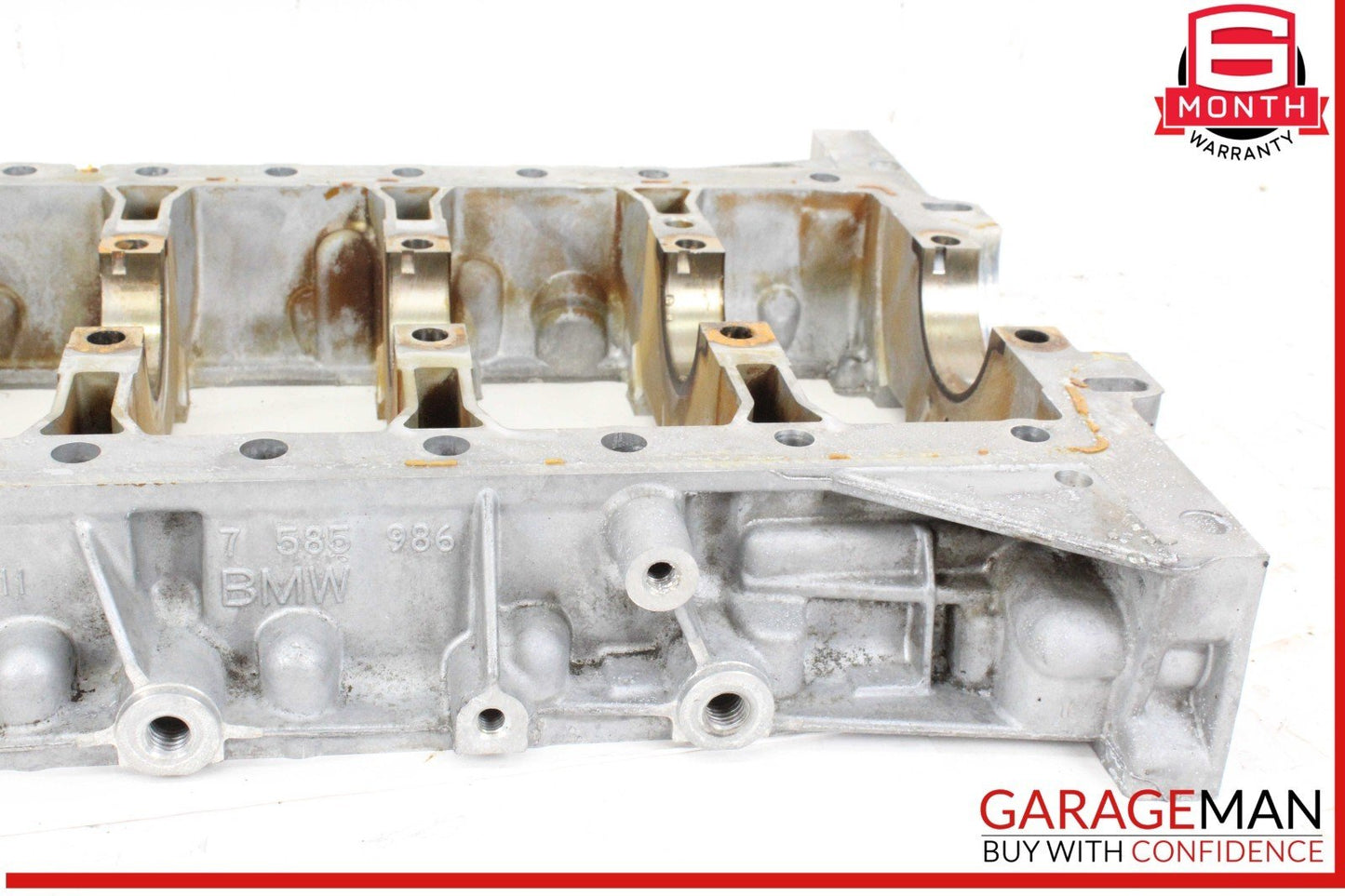 14-18 BMW X5 F15 X6 Crankshaft Crank Shaft Housing Lower Engine Block OEM