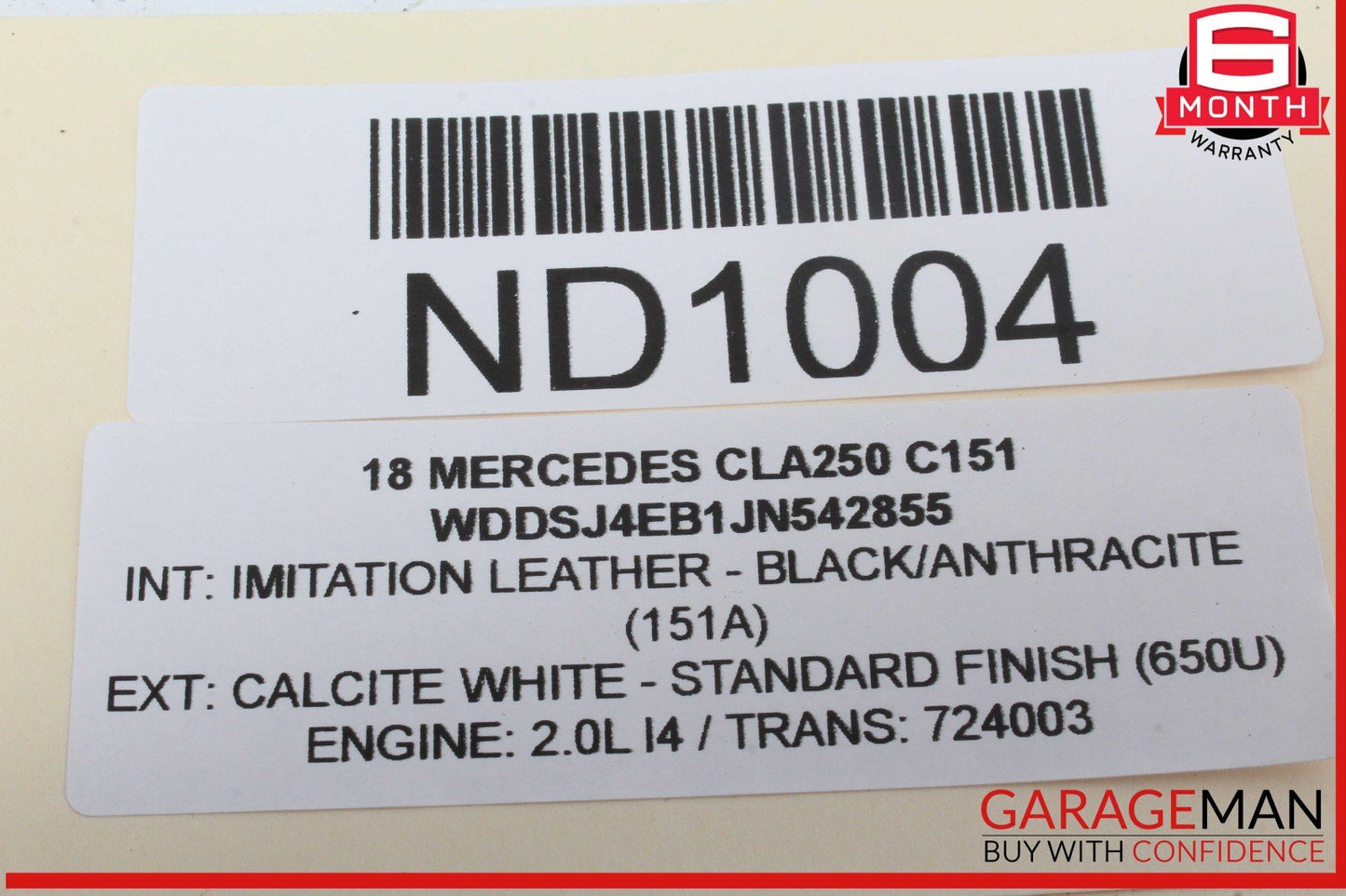 14-19 Mercedes W117 CLA250 Front Right Side Door Window Regulator Motor Unit OEM