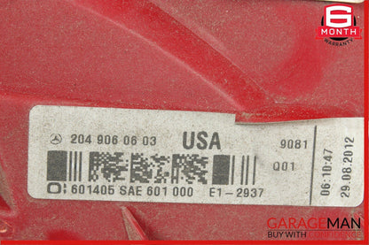 12-14 Mercedes W204 C250 Rear Left Driver Side Taillight Tail Light Lamp