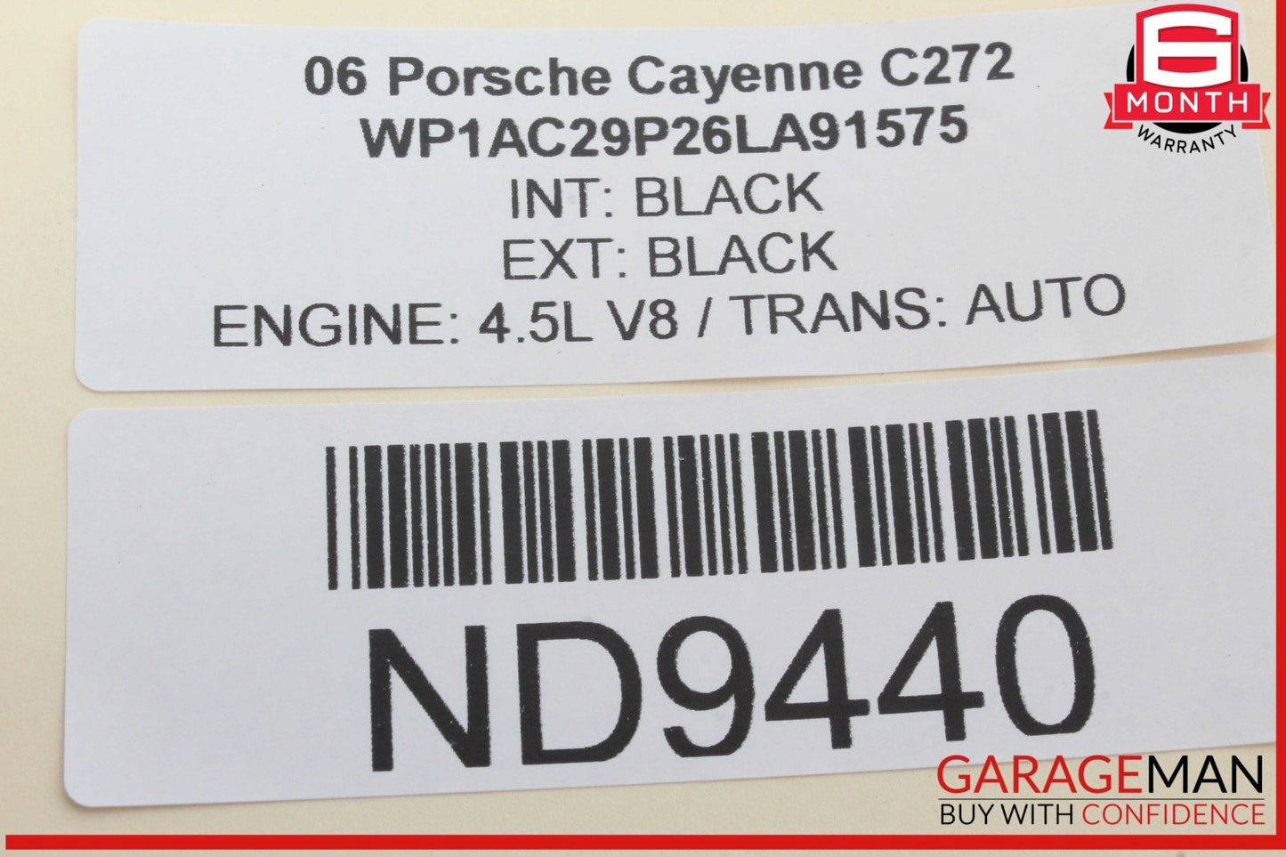 03-10 Porsche Cayenne 955 957 Weight Sensor Control Module Unit 7L5959339B OEM
