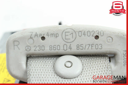 03-06 Mercedes R230 SL500 SL55 Right Side Seatbelt Seat Belt Retractor Gray OEM