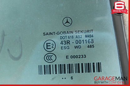 06-11 Mercedes W219 CLS63 AMG Rear Right Quarter Door Window Glass Panel OEM