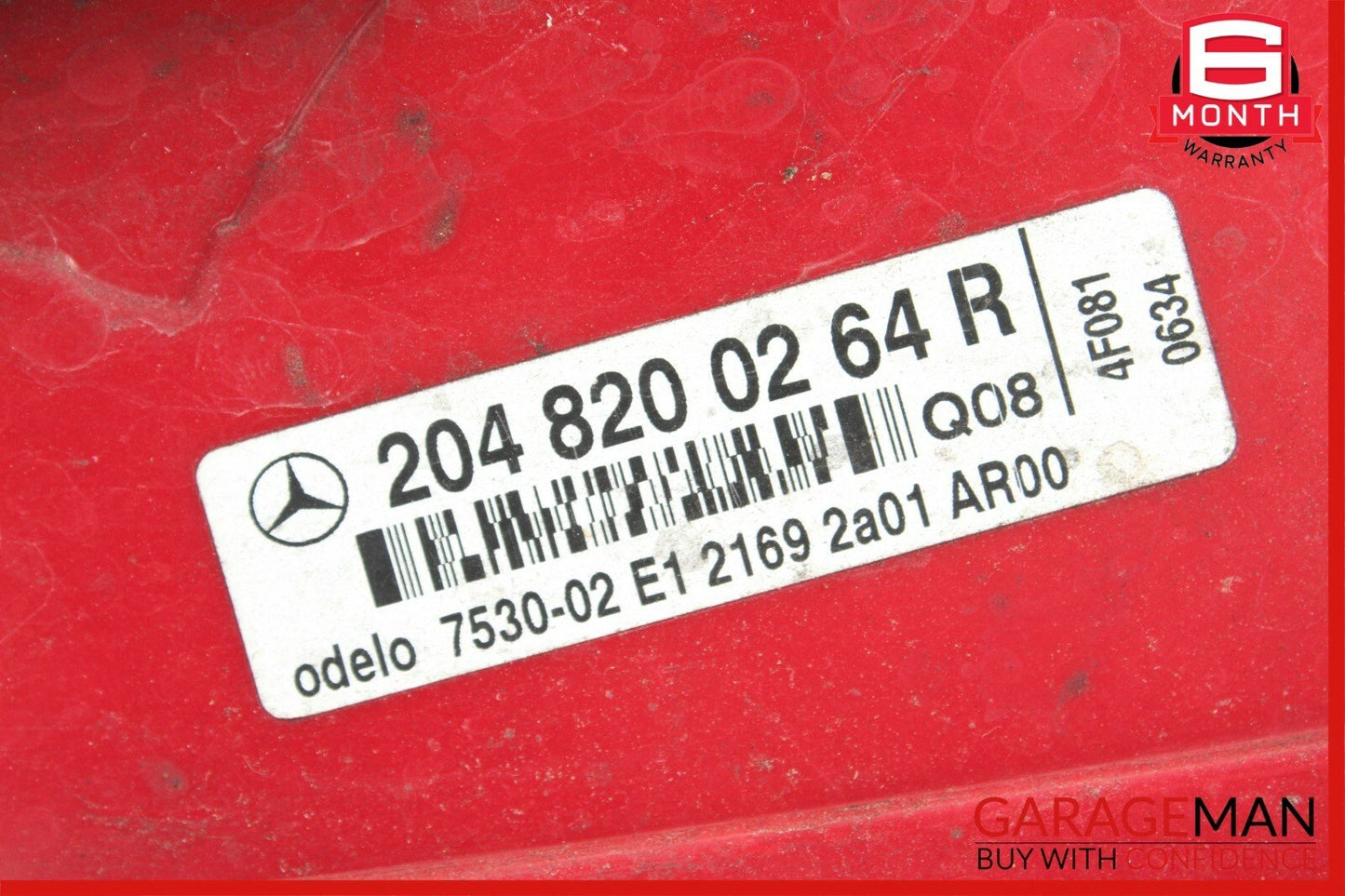 08-11 Mercedes W204 C300 Taillight Tail Light Lamp Right Passenger Side OEM