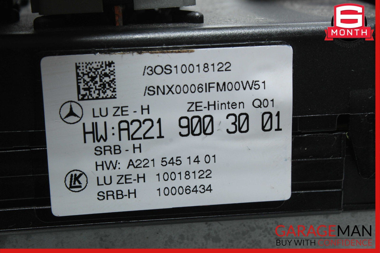 10-13 Mercedes S350 S550 S400 Rear Sam Fuse Box Relay Control Module Assembly