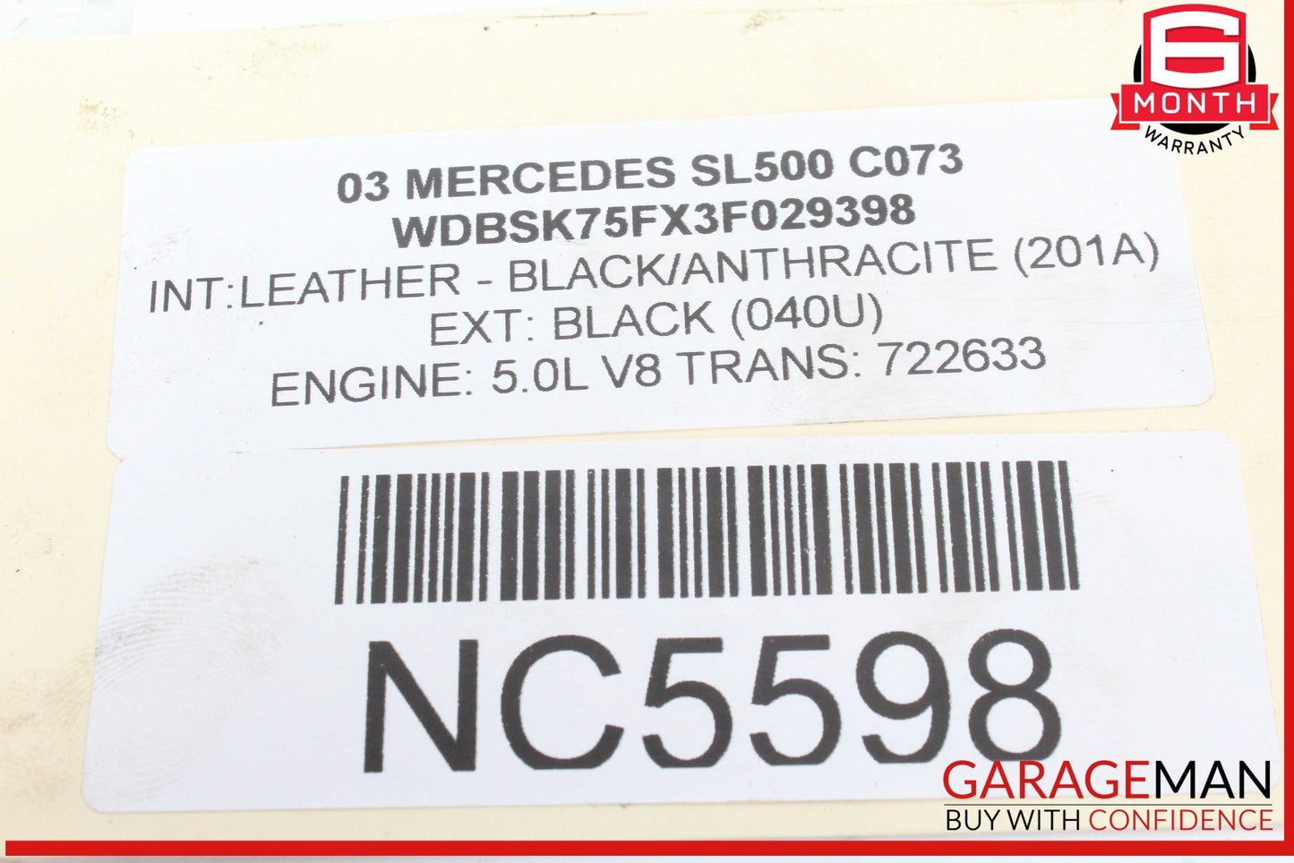 03-11 Mercedes R230 SL500 CLS550 Front Left Knuckle Spindle w/ Disc Rotor