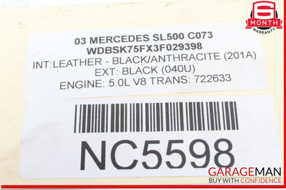 03-11 Mercedes R230 SL500 CLS550 Front Left Knuckle Spindle w/ Disc Rotor