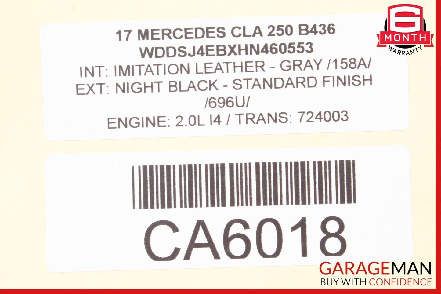 14-18 Mercedes W117 CLA250 Rear Right Passenger Side Lower Control Arm OEM