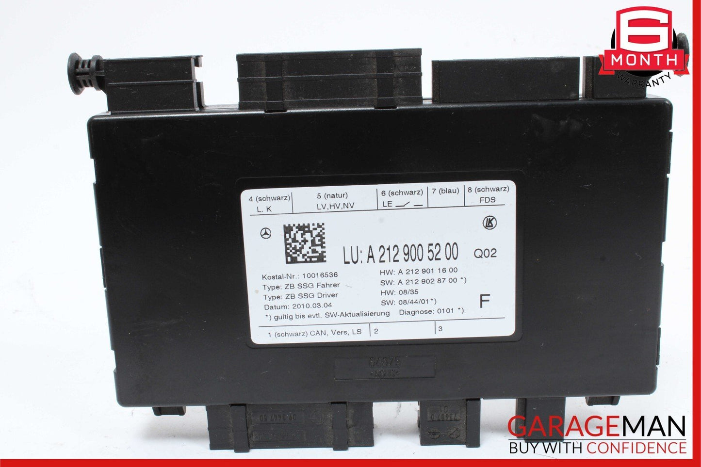 08-18 Mercedes W212 E350 SLK250 Seat Control Module Front Left Driver Side OEM